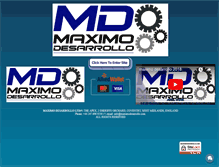 Tablet Screenshot of maximodesarrollo.com